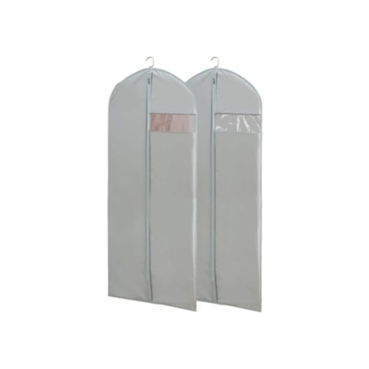 Huse pentru imbracaminte, Gertiz, respirabile, gri, 60x100cm