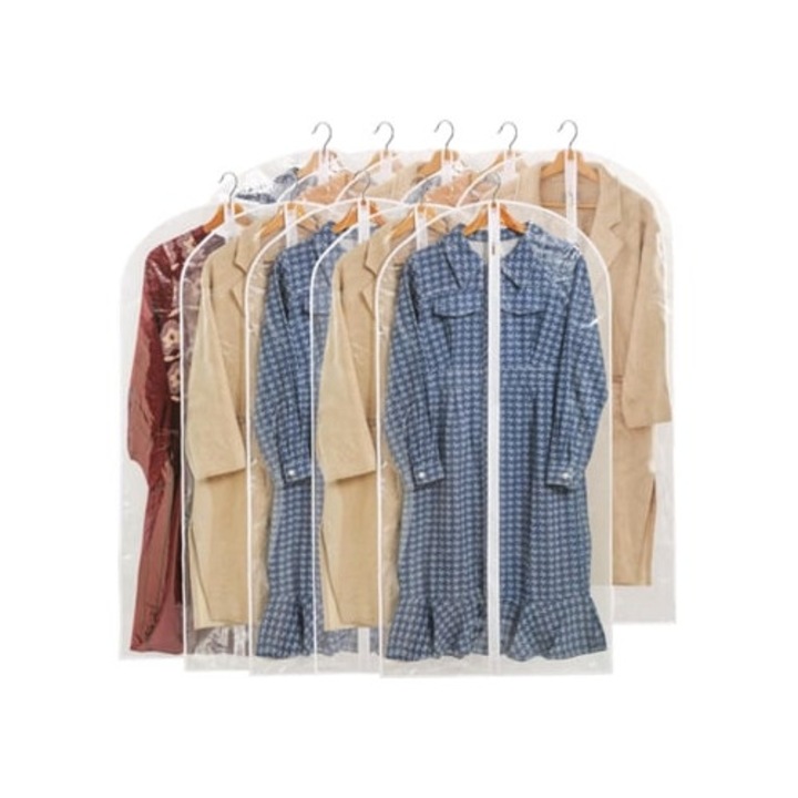 Set 10 Huse pentru Imbracaminte 60x120cm, Respirabile, Antipraf