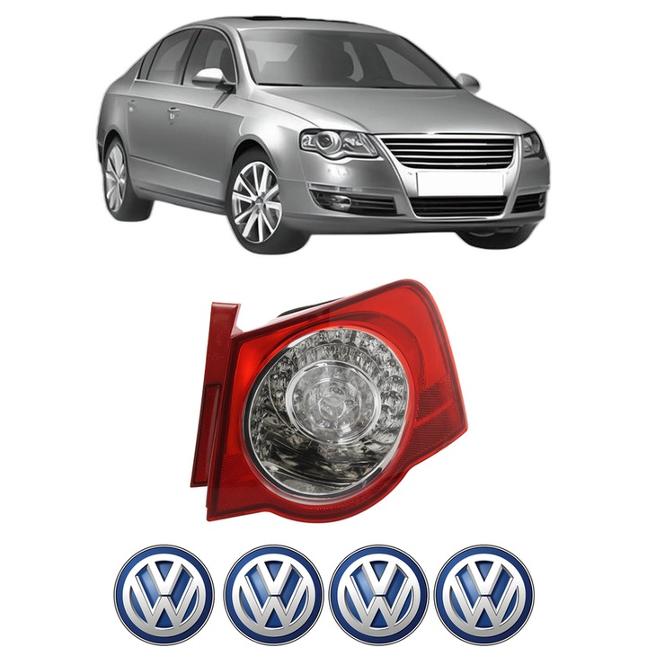 Lampa Stop Spate Dreapta Volkswagen PASSAT B6 (3C2) din 2005-2010, Auto, DEPO, 4x Stickere auto cu Volkswagen