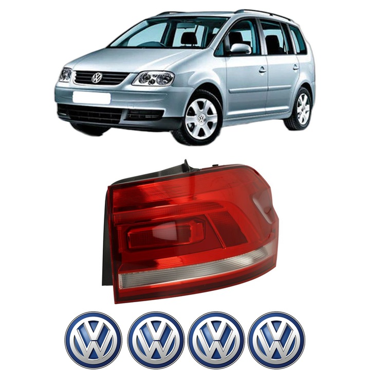 Lampa Stop Spate Dreapta Volkswagen TOURAN (1T1, 1T2) din 2003-2010, Auto, DEPO, 4x Stickere auto cu Volkswagen