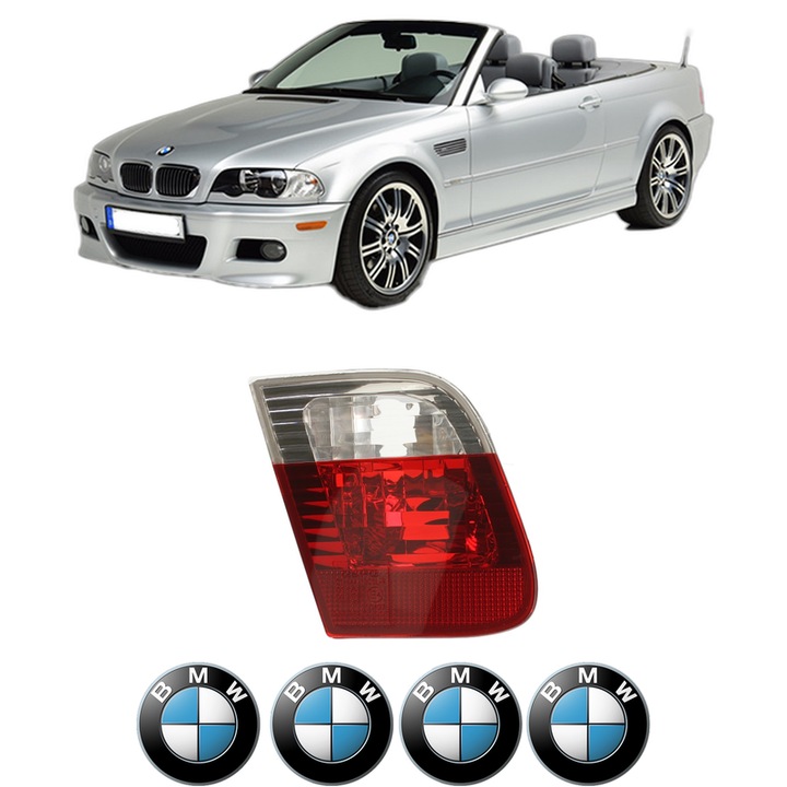 Lampa Stop Spate Stanga BMW Seria 3 Convertible (E46) din 2000-2007, Auto, DEPO, 4x Stickere auto cu BMW