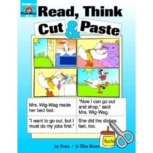 Read, Think, Cut & Paste, Evan-Moor Educational Publishers, Joy Evans