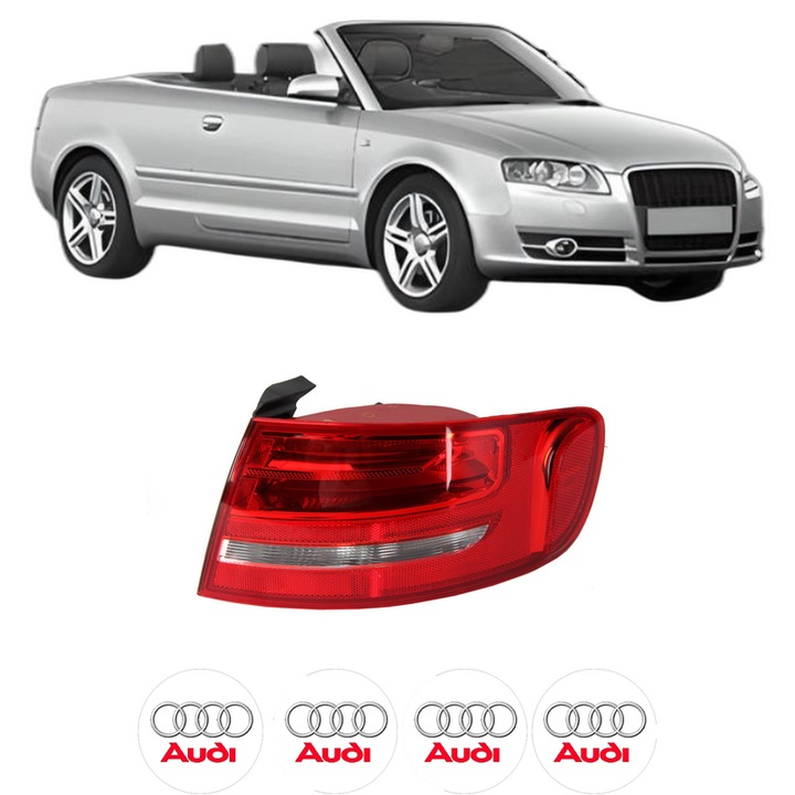 Lampa Stop Spate Dreapta AUDI A4 B6 Convertible (8H7) din 2002-2005, Auto, DEPO, 4x Stickere auto cu AUDI