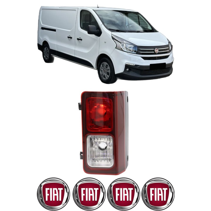 Lampa Stop Spate Stanga FIAT TALENTO Bus (296_) din 2016-2019, Auto, DEPO, 4x Stickere auto cu FIAT