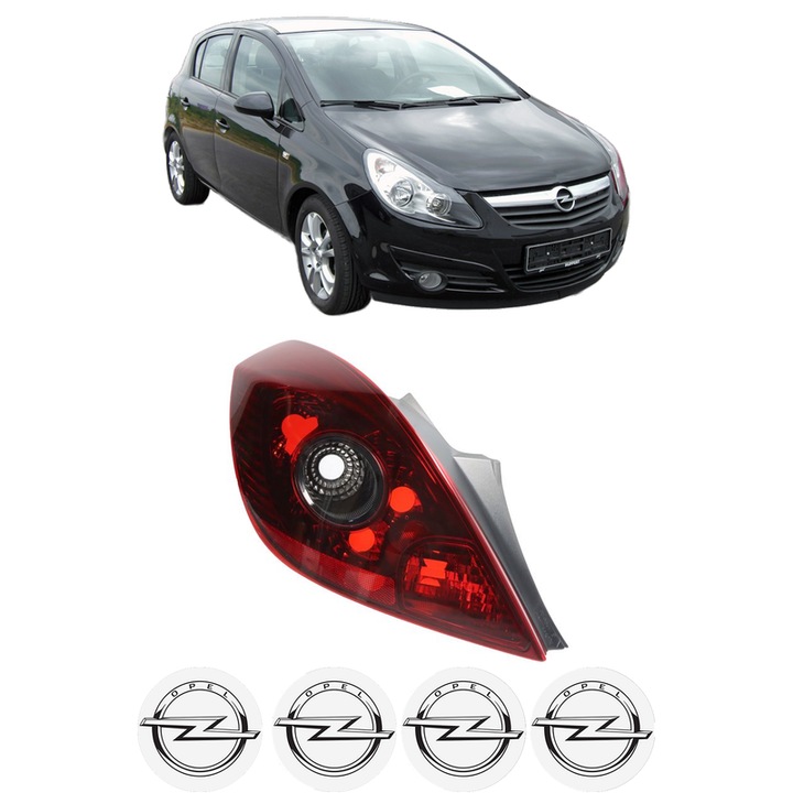 Lampa Stop Spate Stanga OPEL CORSA D (S07) din 2006-2014, Auto, TYC, 4x Stickere auto cu OPEL