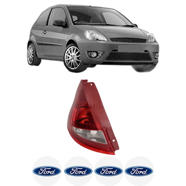 Lampa Stop Spate Stanga FORD FIESTA V Van din 2002-2010, Auto, TYC, 4x Stickere auto cu FORD