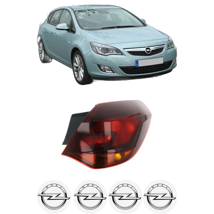 Lampa Stop Spate Dreapta OPEL ASTRA J (P10) din 2009-2015, Auto, TYC, 4x Stickere auto cu OPEL
