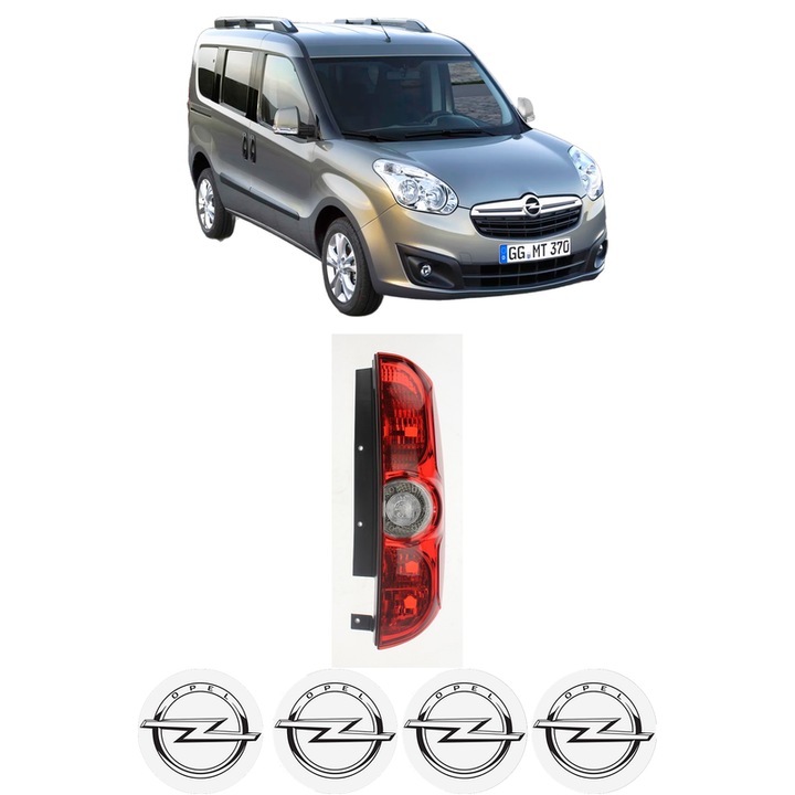 Lampa Stop Spate Dreapta OPEL COMBO Tour (X12) din 2012-2016, Auto, TYC, 4x Stickere auto cu OPEL