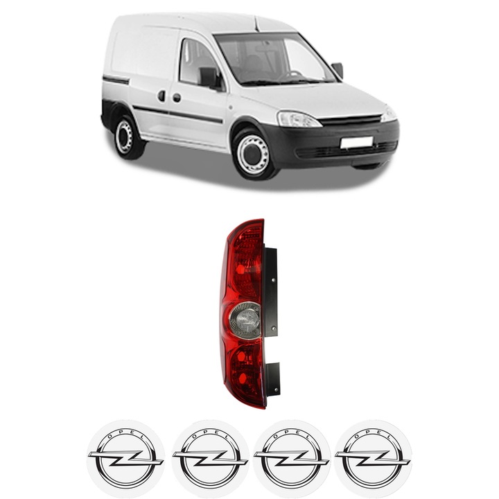 Lampa Stop Spate Stanga OPEL COMBO Box Body/MPV din 2001-2012, Auto, TYC, 4x Stickere auto cu OPEL