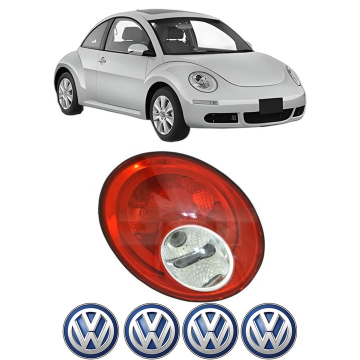 Lampa Stop Spate Stanga Volkswagen NEW BEETLE (9C1, 1C1) din 1998-2010, Auto, TYC, 4x Stickere auto cu Volkswagen