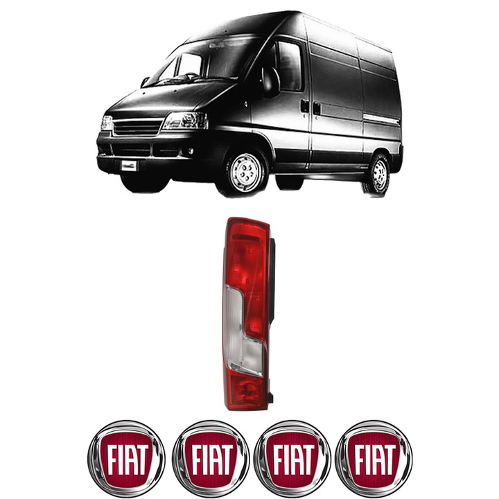 Lampa Stop Spate Stanga FIAT DUCATO Van (244_) din 2001-2018, Auto, TYC, 4x Stickere auto cu FIAT