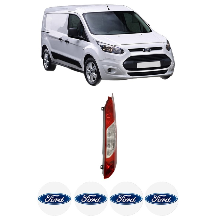 Lampa Stop Spate Dreapta FORD TRANSIT CONNECT V408 Box Body/MPV din 2013-2018, Auto, TYC, 4x Stickere auto cu FORD