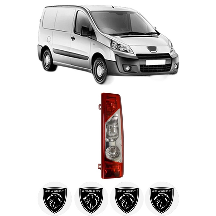 Lampa Stop Spate Dreapta PEUGEOT EXPERT Van (VF3A_, VF3U_, VF3X_) din 2007-2016, Auto, TYC, 4x Stickere auto cu PEUGEOT