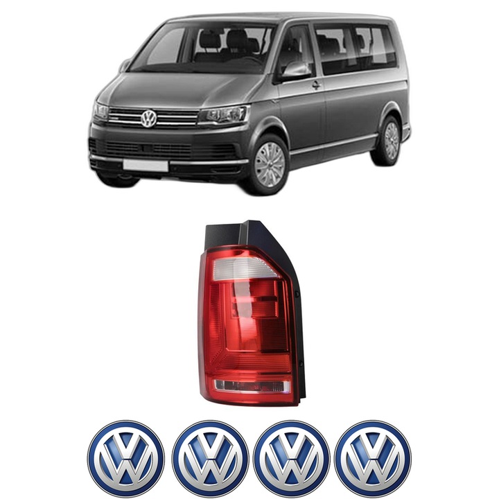 Lampa Stop Spate Stanga Volkswagen MULTIVAN T6 (SGF, SGM, SGN, SHM, SHN) din 2015-2024, Auto, TYC, 4x Stickere auto cu Volkswagen