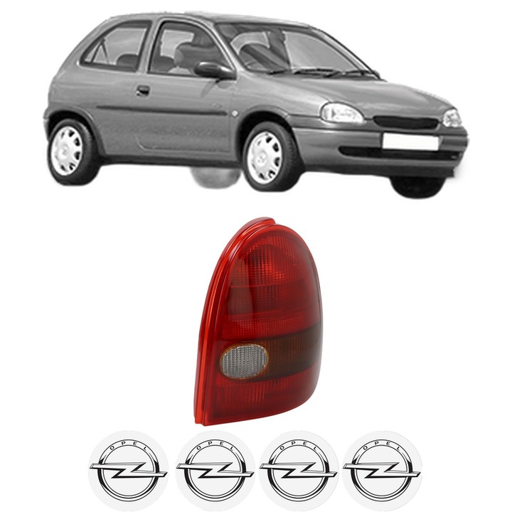 Lampa Stop Spate Dreapta OPEL CORSA B (S93) din 1993-2000, Auto, TYC, 4x Stickere auto cu OPEL
