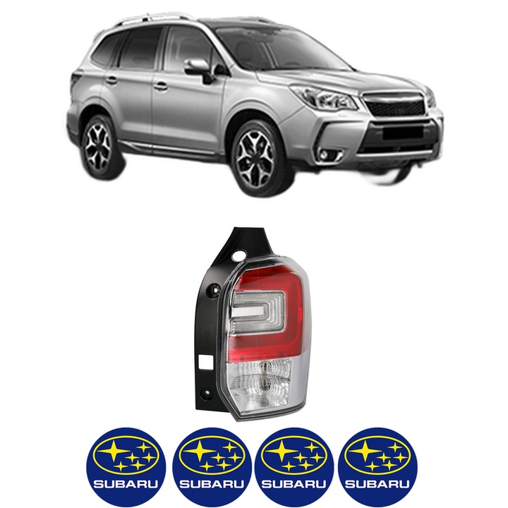 Lampa Stop Spate Dreapta SUBARU FORESTER (SJ_) din 2012-2013, Auto, TYC, 4x Stickere auto cu SUBARU