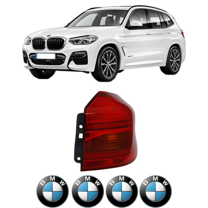 Lampa Stop Spate Dreapta BMW Seria X3 Van (G01) din 2017-2019, Auto, TYC, 4x Stickere auto cu BMW