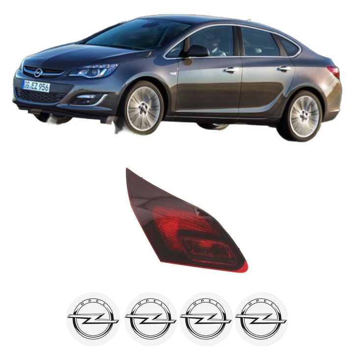 Lampa Stop Spate Stanga OPEL ASTRA J Saloon din 2012-2015, Auto, TYC, 4x Stickere auto cu OPEL