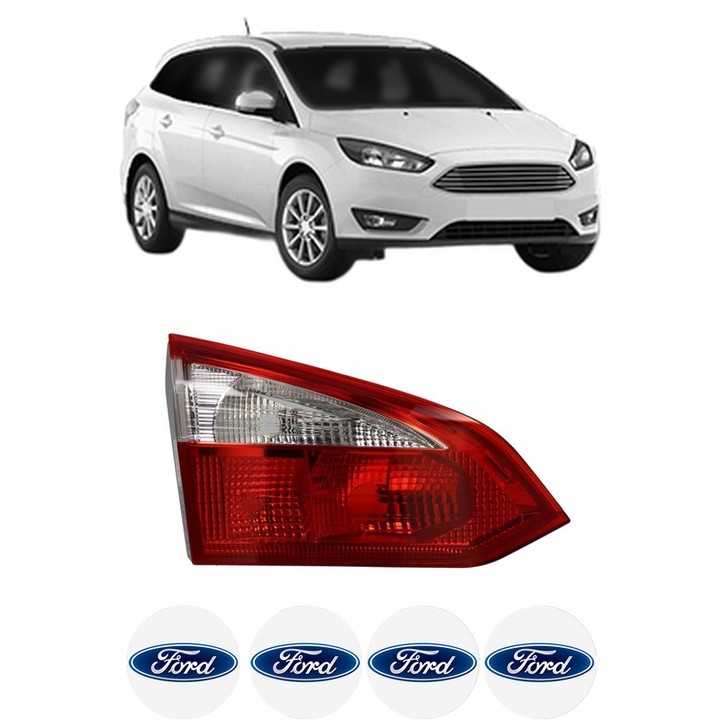 Lampa Stop Spate Stanga FORD FOCUS III Estate Van din 2012-2020, Auto, TYC, 4x Stickere auto cu FORD