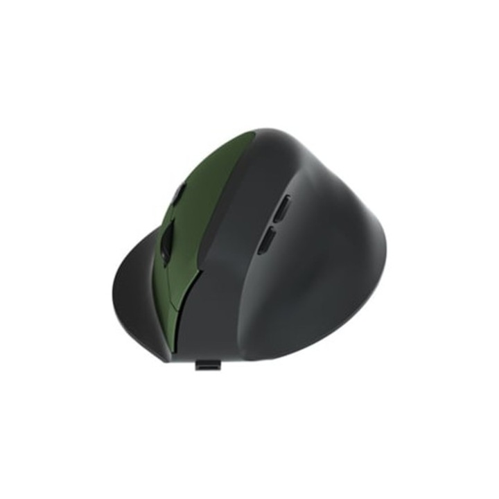 Mouse vertical ergonomic wireless 2.4g reincarcabil pentru birou si gaming, verde