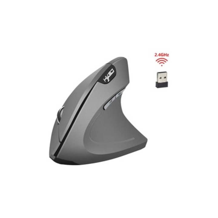 Mouse wireless vertical ergonomic 2.4 Ghz gri
