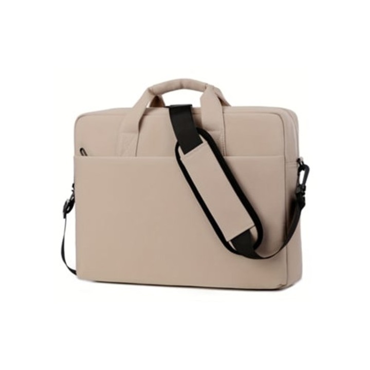 Laptop táska 14 hüvelykes, khaki, ütésálló, hordozható