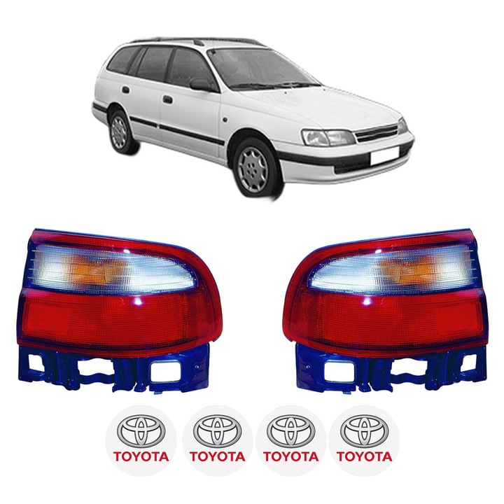 Set Stopuri Spate Stanga Dreapta TOYOTA CARINA E VI Sportswagon (_T19_) din 1992-1997, Auto, DEPO, 4x Stickere auto cu TOYOTA