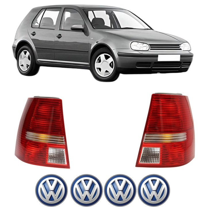 Set Stopuri Spate Stanga Dreapta Volkswagen GOLF IV (1J1) din 1997-2005, Auto, TYC, 4x Stickere auto cu Volkswagen