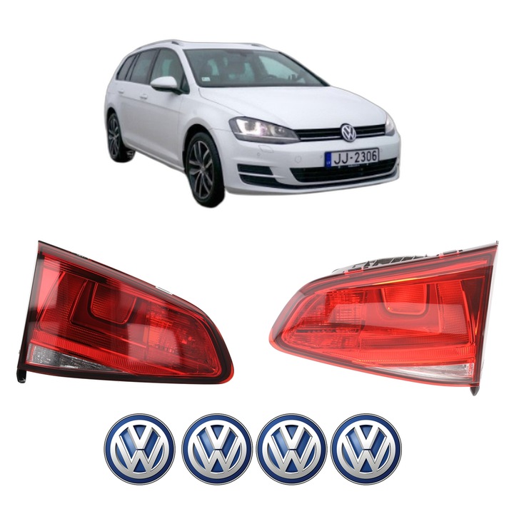 Set Stopuri Spate Stanga Dreapta Volkswagen GOLF VII Variant (BA5, BV5) din 2013-2021, Auto, TYC, 4x Stickere auto cu Volkswagen