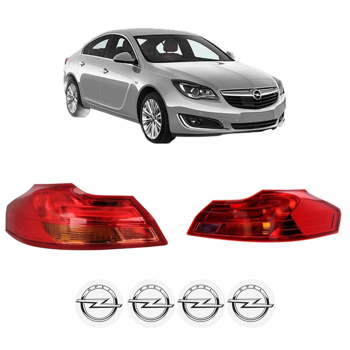 Set Stopuri Spate Stanga Dreapta OPEL INSIGNIA A (G09) din 2008-2017, Auto, TYC, 4x Stickere auto cu OPEL
