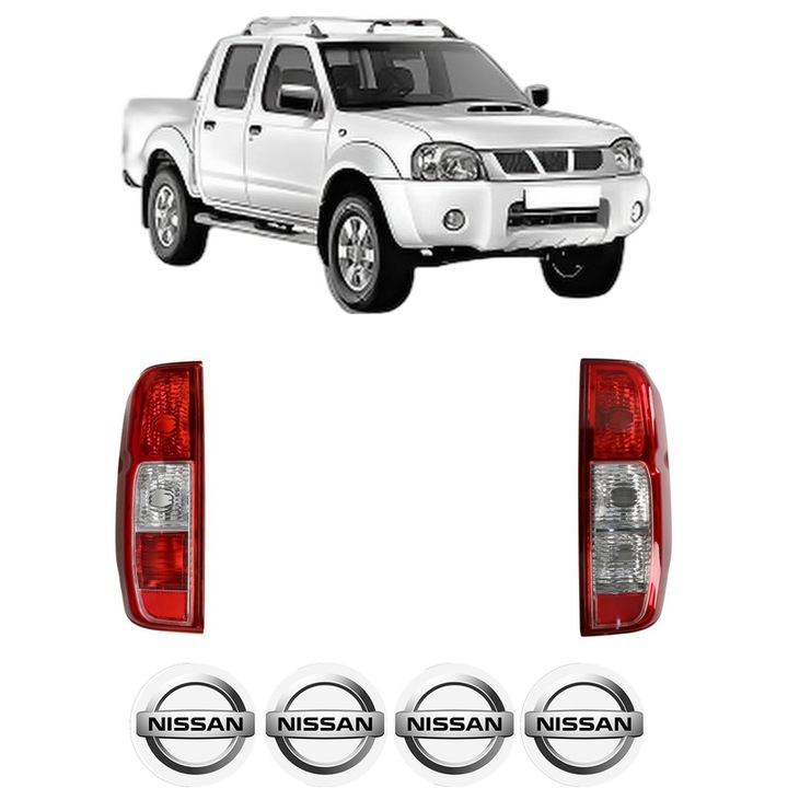 Set Stopuri Spate Stanga Dreapta NISSAN NP300 PICKUP (D22) din 2008, Auto, TYC, 4x Stickere auto cu NISSAN