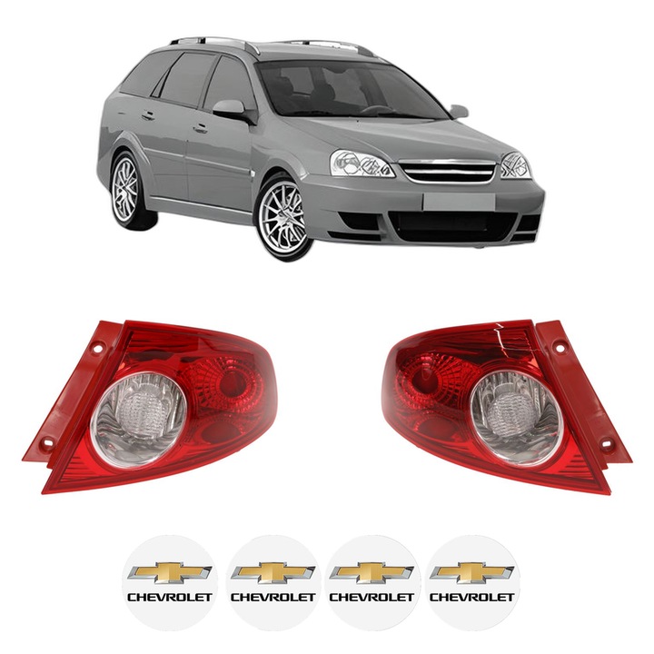 Set Stopuri Spate Stanga Dreapta CHEVROLET NUBIRA Estate din 2005-2011, Auto, DEPO, 4x Stickere auto cu CHEVROLET
