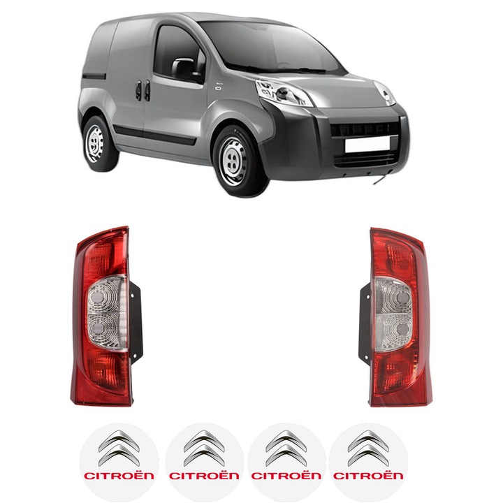 Set Stopuri Spate Stanga Dreapta CITROEN NEMO Box Body/MPV (AA_) din 2008-2010, Auto, TYC, 4x Stickere auto cu CITROEN