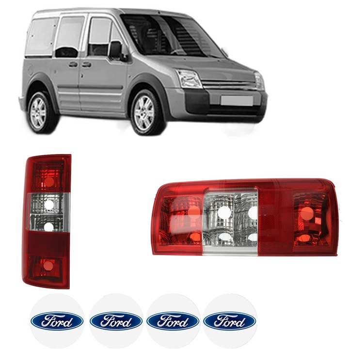 Set Stopuri Spate Stanga Dreapta FORD TOURNEO CONNECT din 2002-2013, Auto, TYC, 4x Stickere auto cu FORD