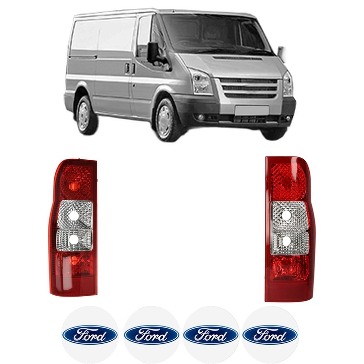 Set Stopuri Spate Stanga Dreapta FORD TRANSIT Van (FA_ _) din 2000-2014, Auto, TYC, 4x Stickere auto cu FORD