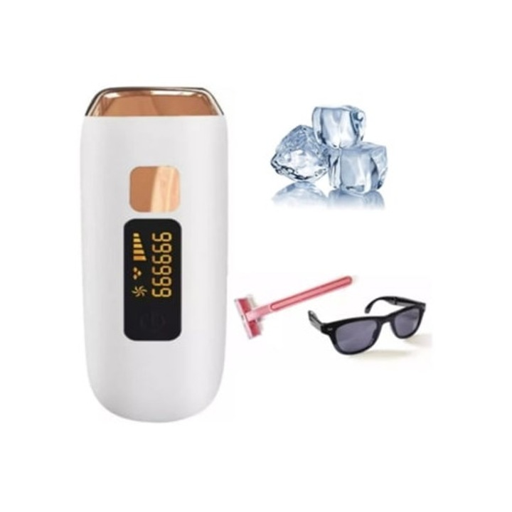 Epilator laser pentru femei, 999,999 de impulsuri, fara durere, DIGITALLAB