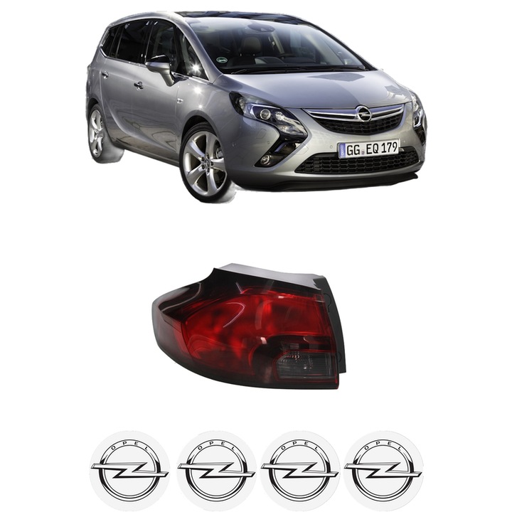 Lampa Stop Spate Stanga OPEL ZAFIRA TOURER C (P12) din 2011-2019, Auto, DEPO, 4x Stickere auto cu OPEL