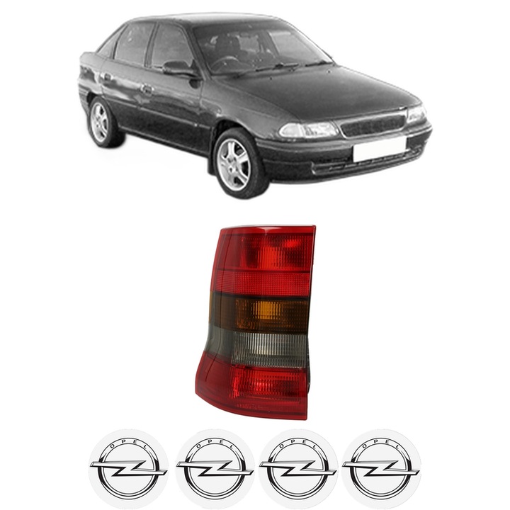 Lampa Stop Spate Stanga OPEL ASTRA F CLASSIC Saloon (T92) din 1998-2002, Auto, TYC, 4x Stickere auto cu OPEL