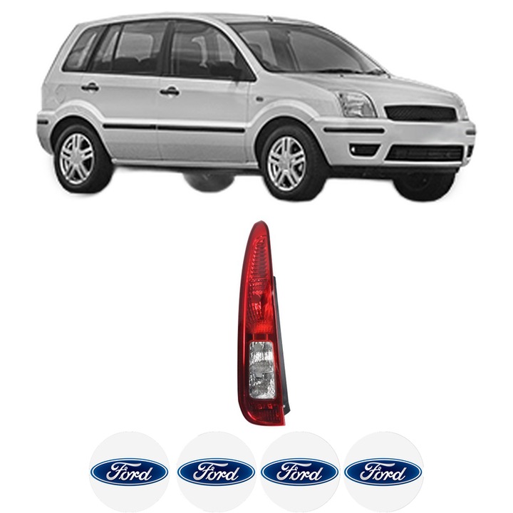 Lampa Stop Spate Stanga FORD FUSION (JU_) din 2002-2012, Auto, TYC, 4x Stickere auto cu FORD