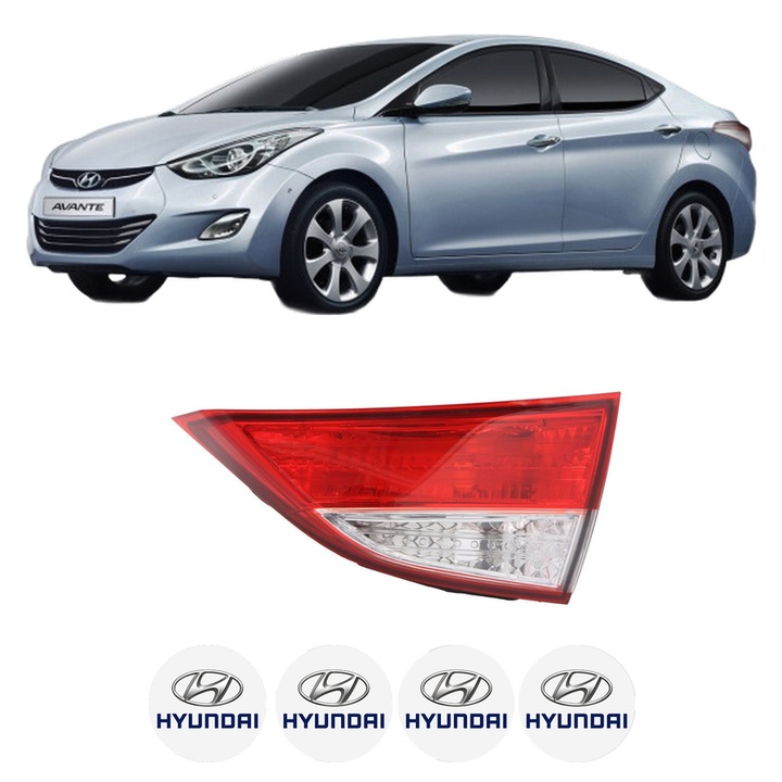 Lampa Stop Spate Dreapta HYUNDAI ELANTRA V Saloon (MD, UD) din 2010-2016, Auto, DEPO, 4x Stickere auto cu HYUNDAI