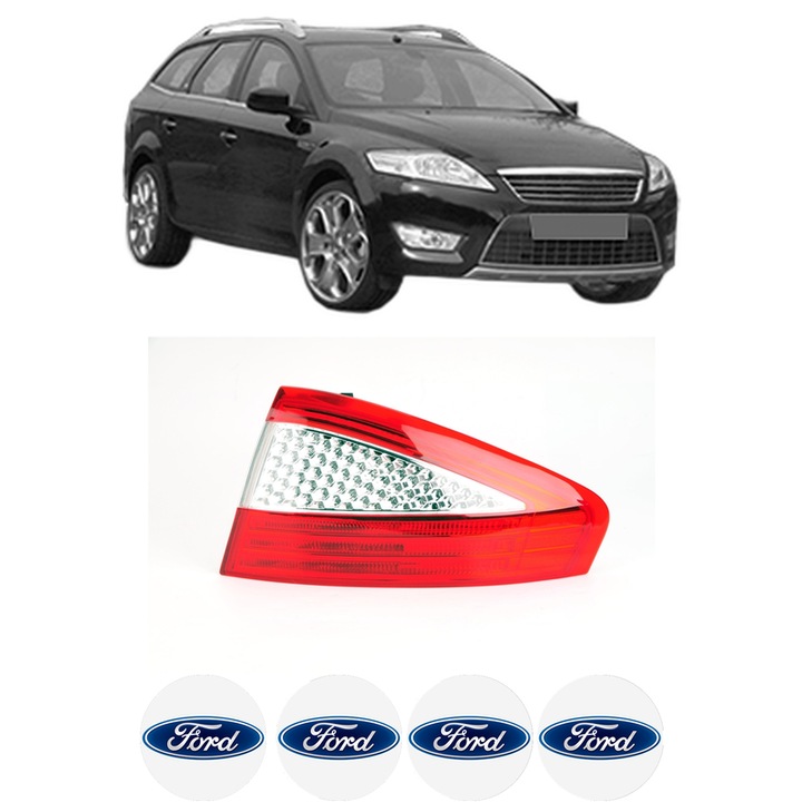 Lampa Stop Spate Dreapta FORD MONDEO IV (BA7) din 2007-2015, Auto, DEPO, 4x Stickere auto cu FORD