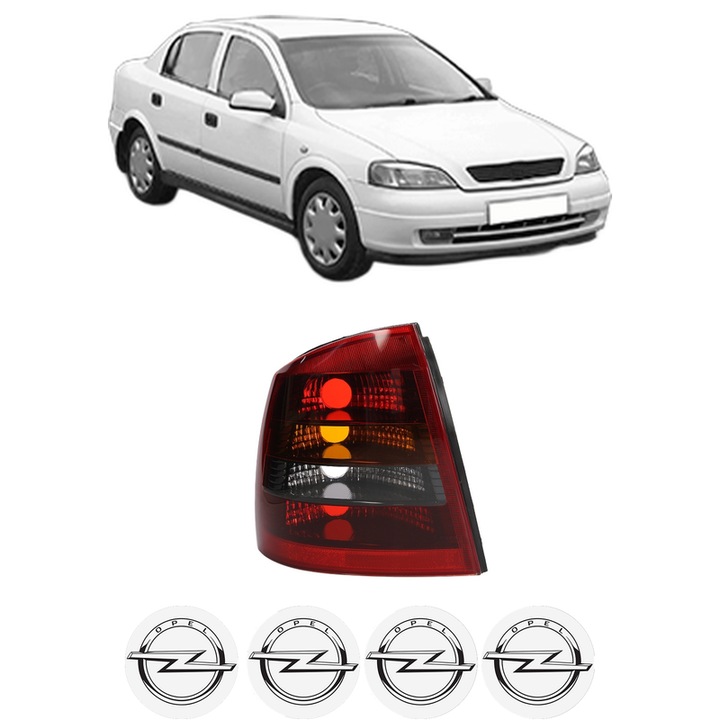 Lampa Stop Spate Stanga OPEL ASTRA G Saloon (T98) din 1998-2009, Auto, DEPO, 4x Stickere auto cu OPEL