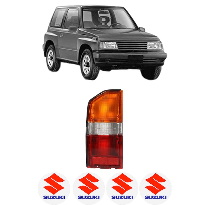 Lampa Stop Spate Stanga SUZUKI VITARA (ET, TA, TD) din 1988-1998, Auto, DEPO, 4x Stickere auto cu SUZUKI