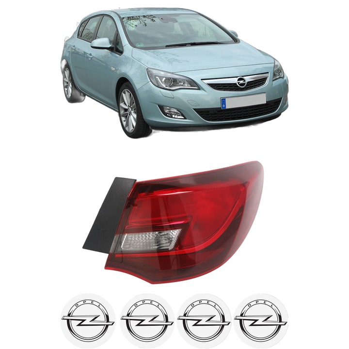 Lampa Stop Spate Dreapta OPEL ASTRA J (P10) din 2009-2015, Auto, DEPO, 4x Stickere auto cu OPEL