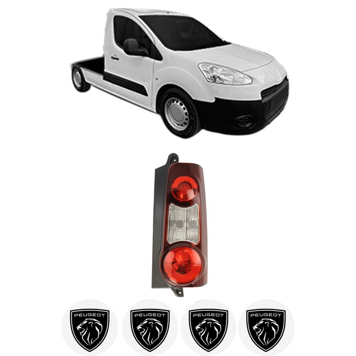 Lampa Stop Spate Dreapta PEUGEOT PARTNER Platform/Chassis din 2009-2015, Auto, TYC, 4x Stickere auto cu PEUGEOT