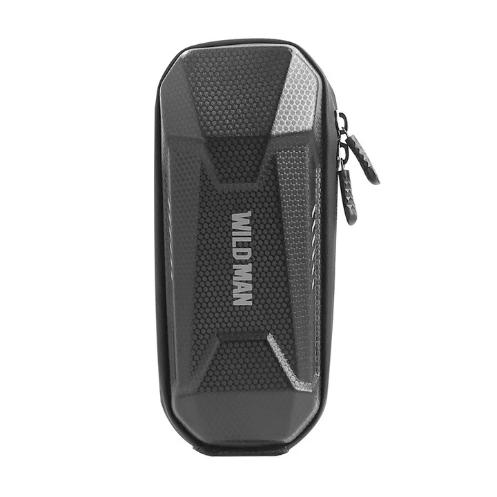 Geanta Wildman, dimensiune M, pentru trotineta electrica Xiaomi/Ninebot/Motus, impermeabila, neagra, 2L, sistem de montare rapid
