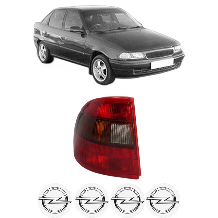 Lampa Stop Spate Stanga OPEL ASTRA F CLASSIC Saloon (T92) din 1998-2002, Auto, DEPO, 4x Stickere auto cu OPEL