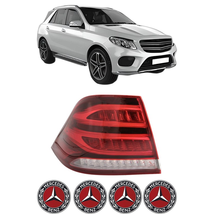 Lampa Stop Spate Stanga MERCEDES-BENZ GLE (W166) din 2015-2018, Auto, DEPO, 4x Stickere auto cu MERCEDES-BENZ