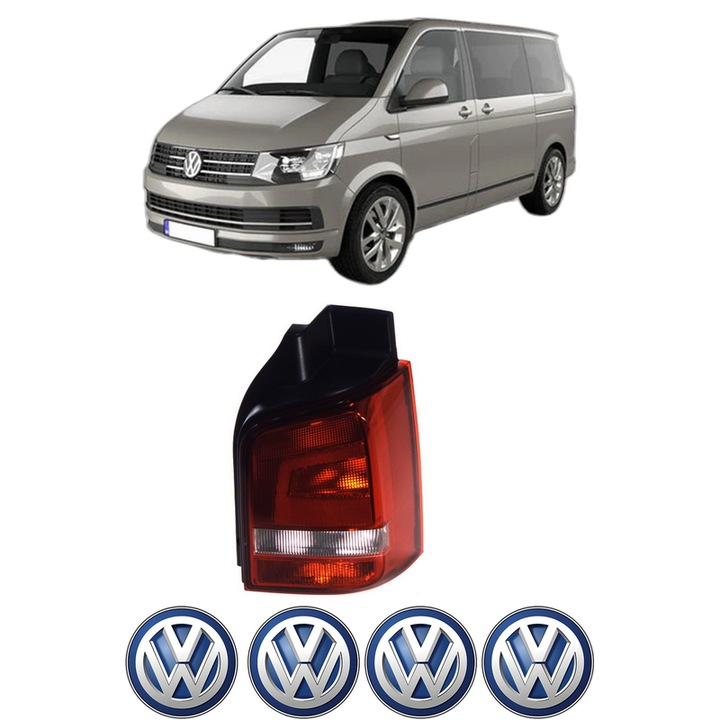 Lampa Stop Spate Dreapta Volkswagen TRANSPORTER T5 Bus (7HB, 7HJ, 7EB, 7EJ) din 2003-2015, Auto, TYC, 4x Stickere auto cu Volkswagen