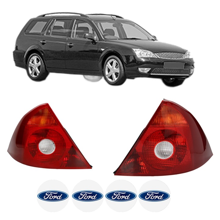 Set Stopuri Spate Stanga Dreapta FORD MONDEO III Turnier (BWY) din 2000-2007, Auto, TYC, 4x Stickere auto cu FORD